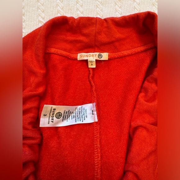 Loungewear Set SUNDRY top & pants Blue Stars in Red Size L/XL (3-4) - Picture 13 of 16